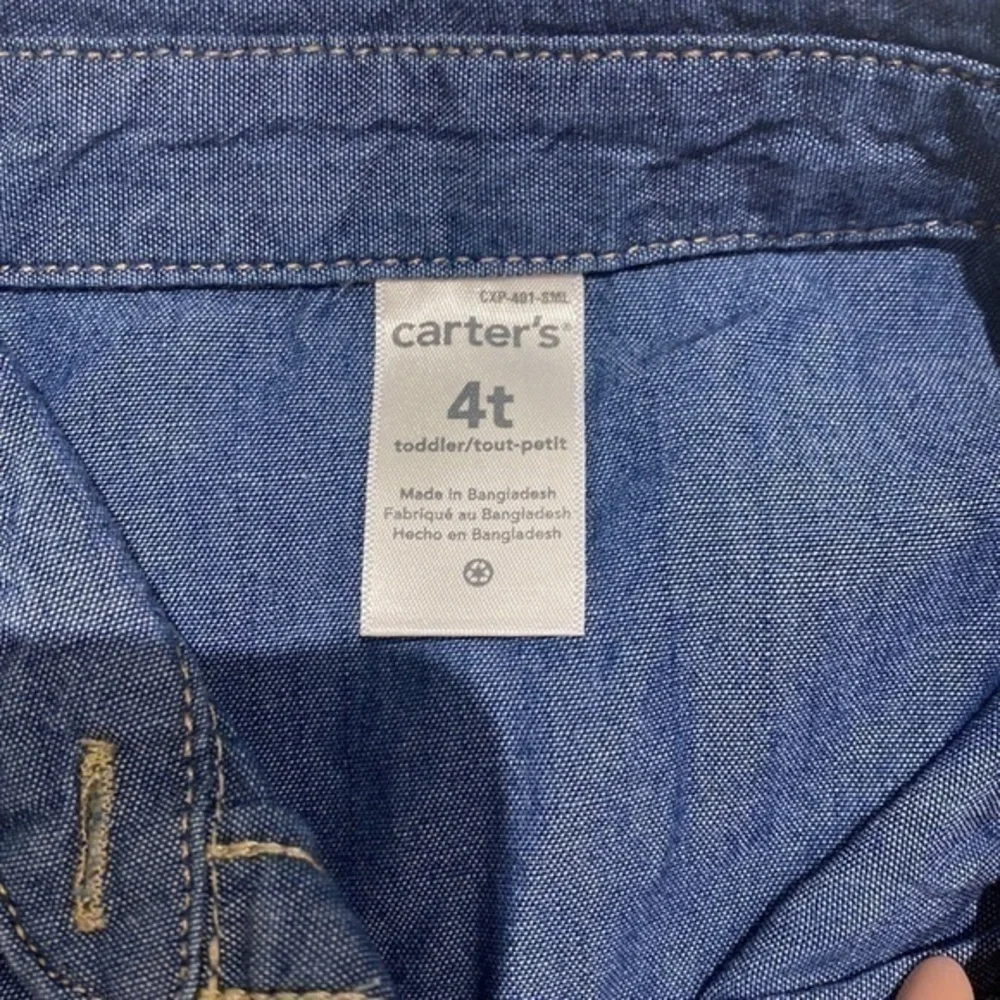 Carters Cambray button down 4T